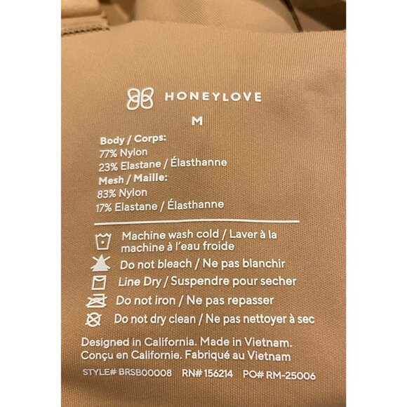 Honeylove Cloudfuse Bra Wireless Comfort Nude Size Medium M - Picture 3 of 3